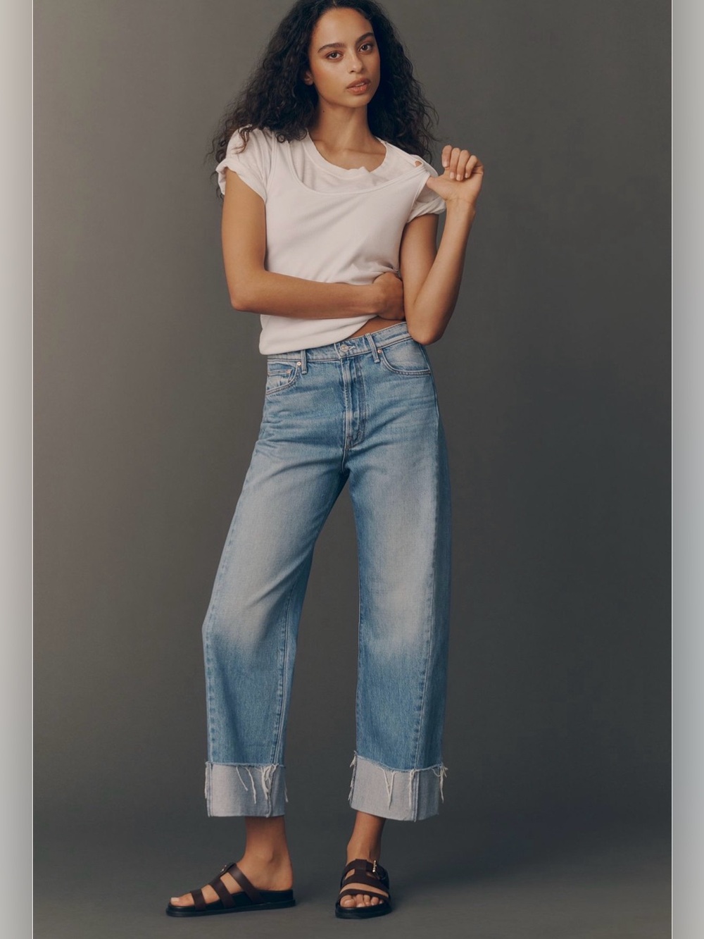 Mother Half Pipe Ankle Cuff Fray